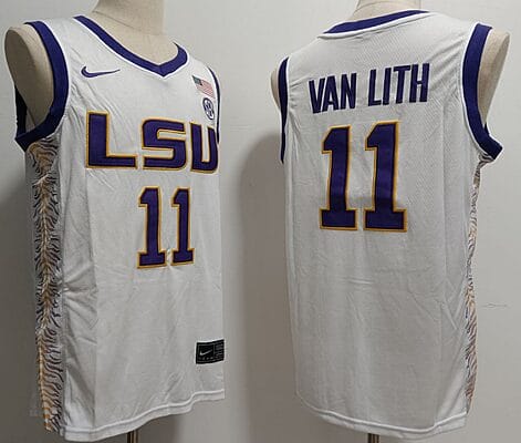 Hailey Van Lith Jersey #11 Lsu Tigers College Basketball Stitched White 8 Hailey Van Lith Jersey #11 Lsu Tigers College Basketball Stitched White