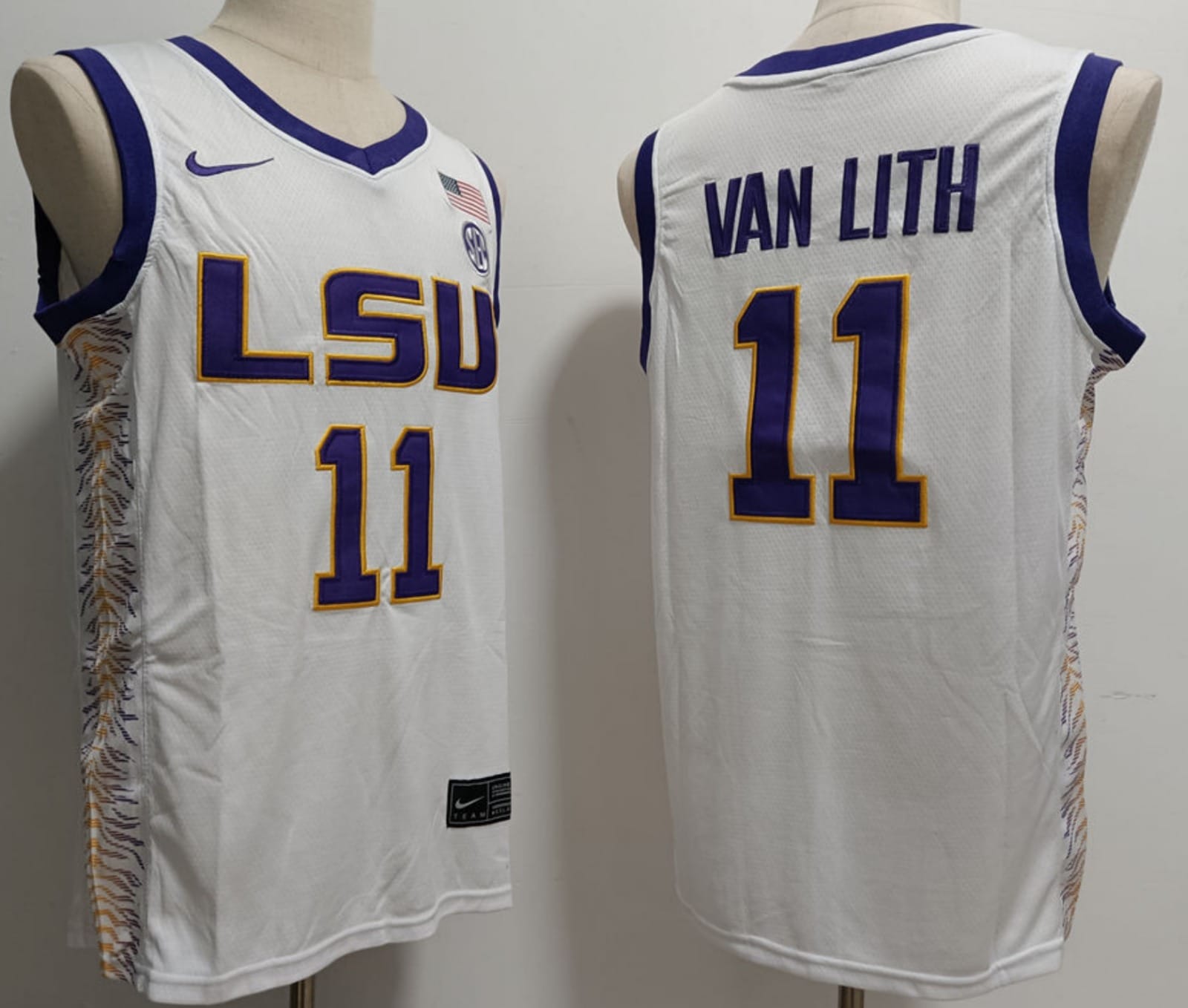 Hailey Van Lith Jersey #11 Lsu Tigers College Basketball Stitched White 1 Hailey Van Lith Jersey #11 Lsu Tigers College Basketball Stitched White