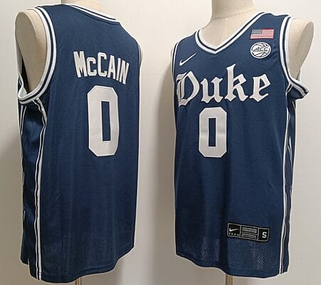 Jared McCain Jersey #0 Duke Blue Devils College Basketball Stitched Navy 8 Jared McCain Jersey #0 Duke Blue Devils College Basketball Stitched Navy
