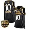 Kamilla Cardoso Jersey #10 South Carolina Gamecocks Basketball 2024 National Champions All Stitched Black Gold