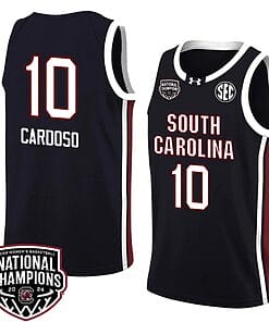 Kamilla Cardoso Jersey #10 South Carolina Gamecocks 2024 NCAA Basketball National Champions Black