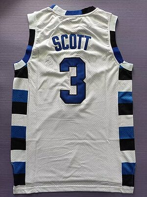 Lucas Scott Jersey #3 One Tree Hill Ravens College Basketball White 10 Lucas Scott Jersey #3 One Tree Hill Ravens College Basketball White