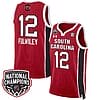 MiLaysia Fulwiley Jersey #12 South Carolina Gamecocks Basketball 2024 National Champions All Stitched Red