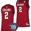 Mimi Collins Jersey #2 NC State Wolfpack Basketball 2024 NCAA March Madness Final Four Red