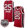 Raven Johnson Jersey #25 South Carolina Gamecocks Basketball 2024 National Champions All Stitched Red