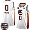 Te-Hina Paopao Jersey #0 South Carolina Gamecocks 2024 NCAA Basketball National Champions White Yellow