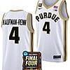 Trey Kaufman Renn Jersey #4 Purdue Boilermakers 2024 NCAA March Madness Final Four Basketball White