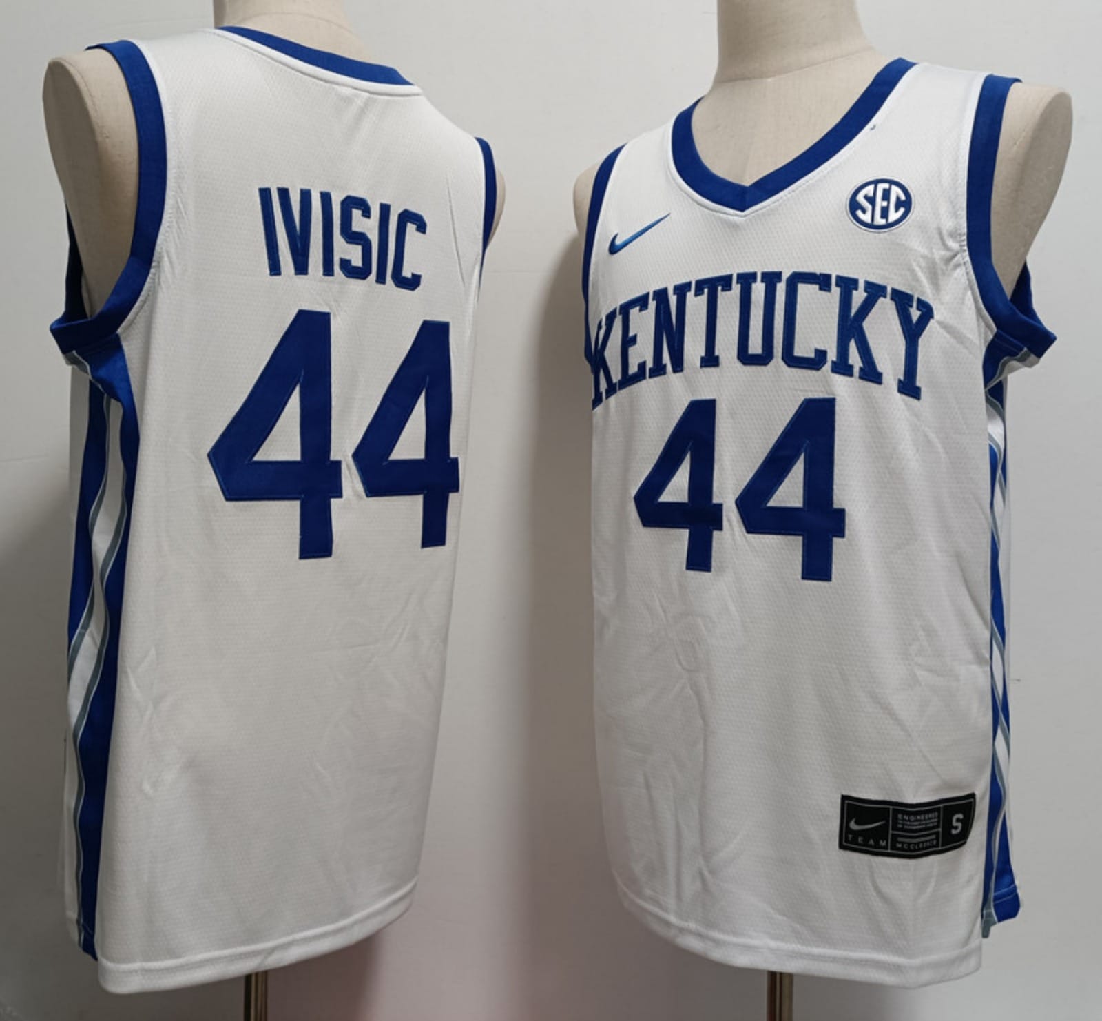 Zvonimir Ivisic Jersey #44 Kentucky Wildcat College Basketball Stitched White 1 Zvonimir Ivisic Jersey #44 Kentucky Wildcat College Basketball Stitched White