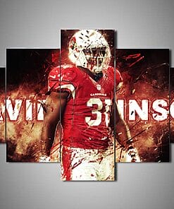 Arizona Cardinals David Johnson 1 – 5 Panel Canvas Prints Wall Art Home Decor Frame Set