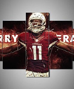 Arizona Cardinals Larry Fitzrald 1 – 5 Panel Canvas Prints Wall Art Home Decor Frame Set
