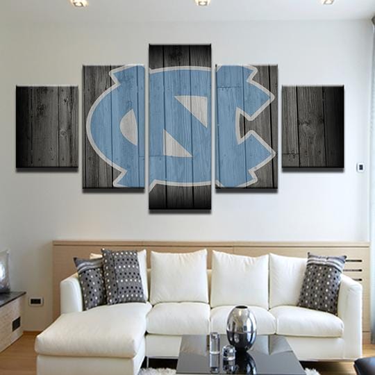 University Of North Carolina Tar Heels Unc Sport – 5 Panel Canvas Prints Wall Art Home Decor Frame Set 2 University Of North Carolina Tar Heels Unc Sport – 5 Panel Canvas Prints Wall Art Home Decor Frame Set - Image 2