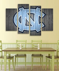 Alternative view of Tar Heels - Multi Panel Canvas Prints Wall Art Home Decor Frame Set