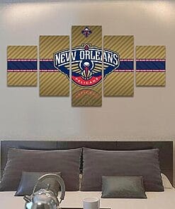 2017 NEW ORLEANS PELICANS 5 PIECE CANVAS PAINTING 2 1024x1024