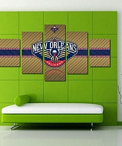 2017 NEW ORLEANS PELICANS 5 PIECE CANVAS PAINTING 7 1024x1024