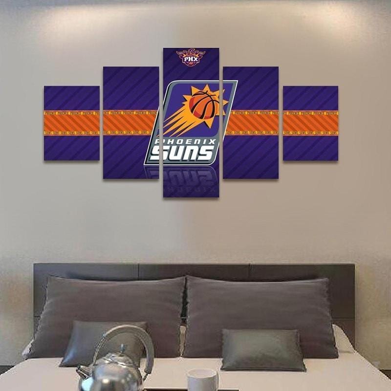 Phoenix Suns Banner – 5 Panel Canvas Prints Wall Art Home Decor Frame Set 2 Phoenix Suns Banner – 5 Panel Canvas Prints Wall Art Home Decor Frame Set - Image 2