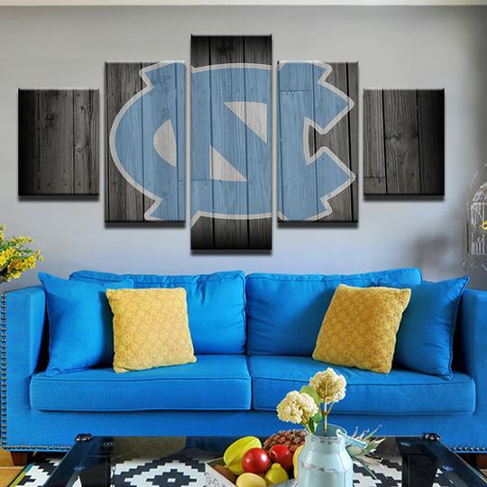 University Of North Carolina Tar Heels Unc Sport – 5 Panel Canvas Prints Wall Art Home Decor Frame Set 3 University Of North Carolina Tar Heels Unc Sport – 5 Panel Canvas Prints Wall Art Home Decor Frame Set - Image 3