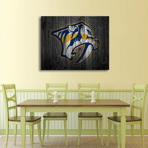 Nashville Predators - Multi Panel Canvas Prints Wall Art Home Decor Frame Set - Image 4