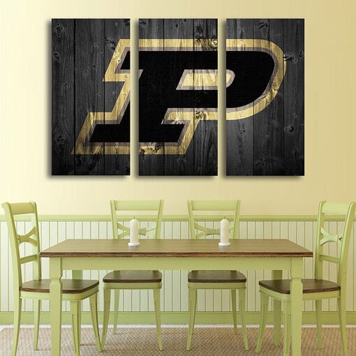 Purdue Boilermakers - Multi Panel Canvas Prints Wall Art Home Decor Frame Set - Image 3