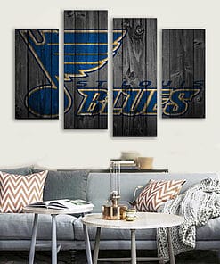 Alternative view of St. Louis Blues - Multi Panel Canvas Prints Wall Art Home Decor Frame Set