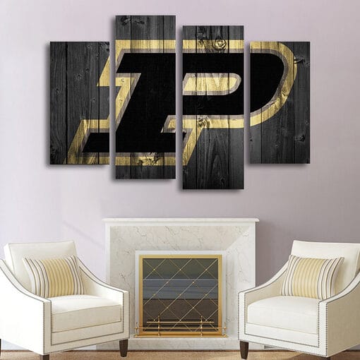 Purdue Boilermakers - Multi Panel Canvas Prints Wall Art Home Decor Frame Set - Image 2