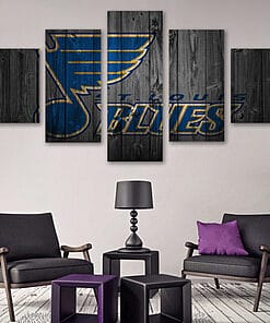 St. Louis Blues - Multi Panel Canvas Prints Wall Art Home Decor Frame Set