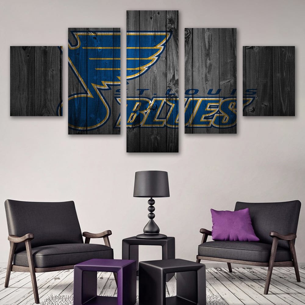 St. Louis Blues - Multi Panel Canvas Prints Wall Art Home Decor Frame Set 1 St. Louis Blues - Multi Panel Canvas Prints Wall Art Home Decor Frame Set