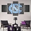 Tar Heels - Multi Panel Canvas Prints Wall Art Home Decor Frame Set 10 4 62