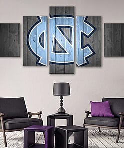 Tar Heels - Multi Panel Canvas Prints Wall Art Home Decor Frame Set