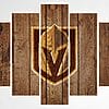 5 panel las vegas golden knights woods