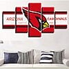 5 Pieces Arizona Cardinals Red Bird Canvas Painting Wall Art Prints Home Decor 1024x1024