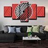 5 piece canvas wall art custom prints Trail Blazers wall decor 1221 1 394x