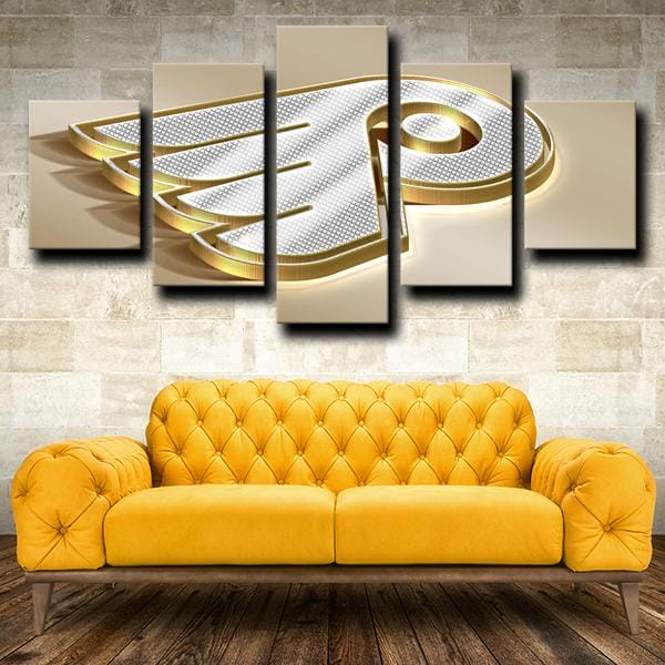 Philadelphia Flyers 4 – 5 Panel Canvas Prints Wall Art Home Decor Frame Set
