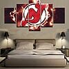 New Jersey Devils 4 – 5 Panel Canvas Prints Wall Art Home Decor Frame Set 5 5pcs New Jersey Devils Ice Hockey Printed Canvas Wall Art Picture Home Decor 1024x1024