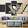 Pittsburgh Penguins 2 Hockey – 5 Panel Canvas Prints Wall Art Home Decor Frame Set 5 5pcs Pittsburgh Penguins Ice Hockey Printed Canvas Wall Art Picture Home Decor 1024x1024