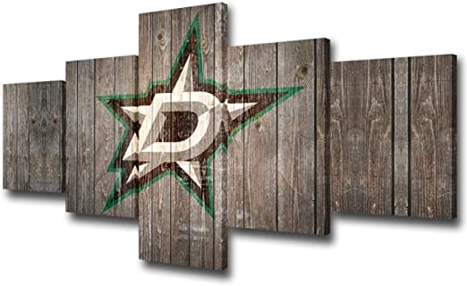 Dallas Stars Logo 2 – 5 Panel Canvas Prints Wall Art Home Decor Frame Set 1 Dallas Stars Logo 2 – 5 Panel Canvas Prints Wall Art Home Decor Frame Set