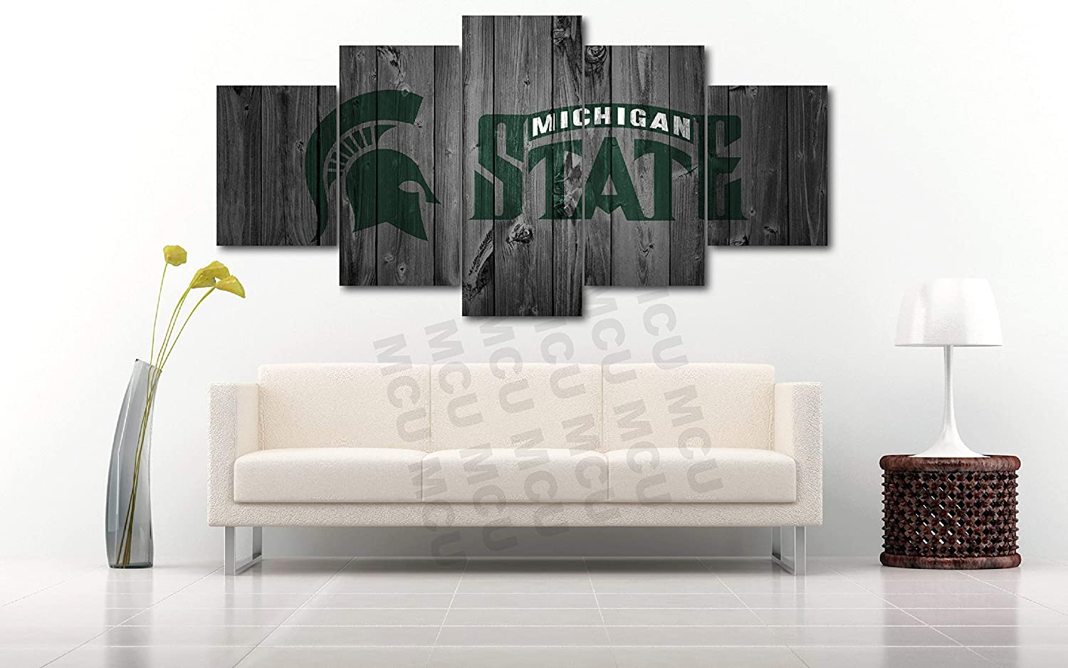 Michigan State Spartans NCAA Football – 5 Panel Canvas Prints Wall Art Home Decor Frame Set 1 Michigan State Spartans NCAA Football – 5 Panel Canvas Prints Wall Art Home Decor Frame Set