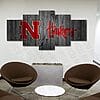 Nebraska Cornhuskers NCAA Football – 5 Panel Canvas Prints Wall Art Home Decor Frame Set 4 81A0zwr8K6L. AC SL1500