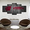 Wisconsin Badgers NCAA Football – 5 Panel Canvas Prints Wall Art Home Decor Frame Set 4 81tlFo7gAL. AC SL1500