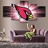 Arizona Cardinals 4 – 5 Panel Canvas Prints Wall Art Home Decor Frame Set 4 Arizona Cardinals Team Football 5 Piece Canvas Art Wall Art Picture Home Decor 1024x1024