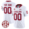 Custom South Carolina Gamecocks Jersey Name and Number Football 1980 Throwback Vapor Limited White