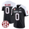 Debo Williams Jersey #0 South Carolina Gamecocks Football 1980 Throwback Vapor Limited SEC Patch Black ALternate