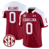 Debo Williams Jersey #0 South Carolina Gamecocks Football 1980 Throwback Vapor Limited SEC Patch Garnet Alternate