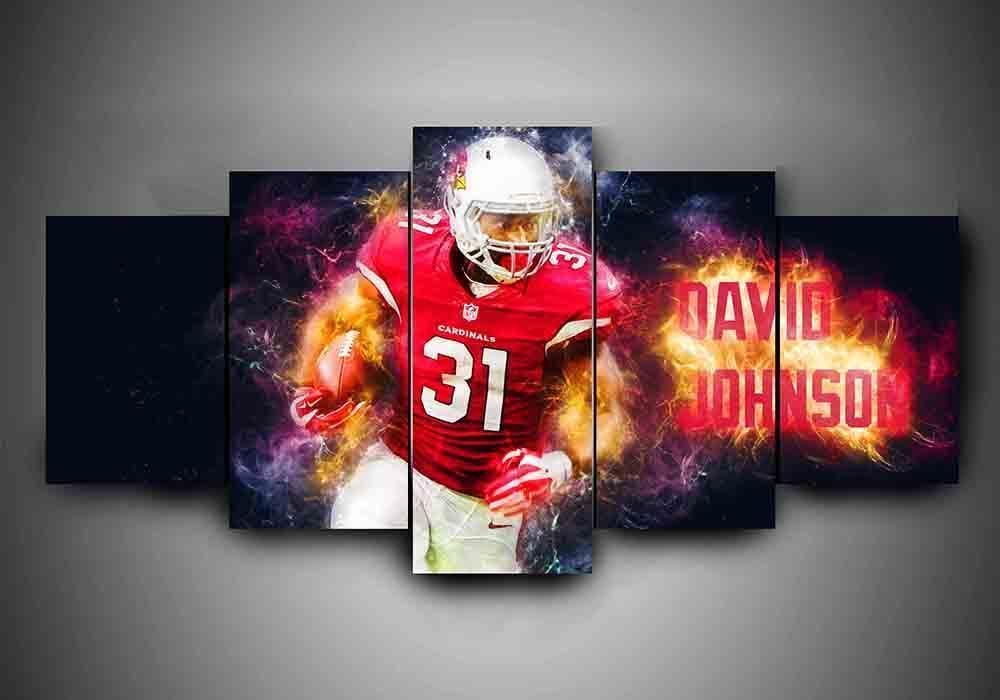 Arizona Cardinals David Johnson – 5 Panel Canvas Prints Wall Art Home Decor Frame Set 1 Arizona Cardinals David Johnson – 5 Panel Canvas Prints Wall Art Home Decor Frame Set