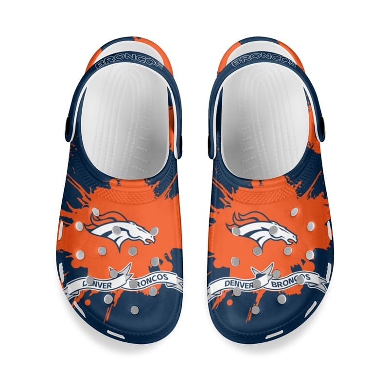 Denver Broncos Crocs Unisex Clogs Clog Shoes 8 Denver Broncos Crocs Unisex Clogs Clog Shoes