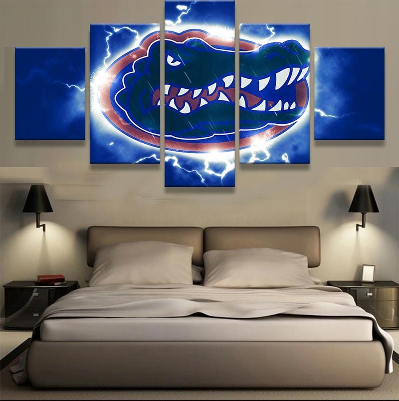 Florida Gators Team American Football – 5 Panel Canvas Prints Wall Art Home Decor Frame Set 1 Florida Gators Team American Football – 5 Panel Canvas Prints Wall Art Home Decor Frame Set