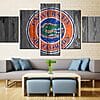 Florida Gators Football Sports – 5 Panel Canvas Prints Wall Art Home Decor Frame Set 5 Florida Gators Wall Art Picture Modern Sports Home Decoration Canvas 5 Pieces 1024x1024