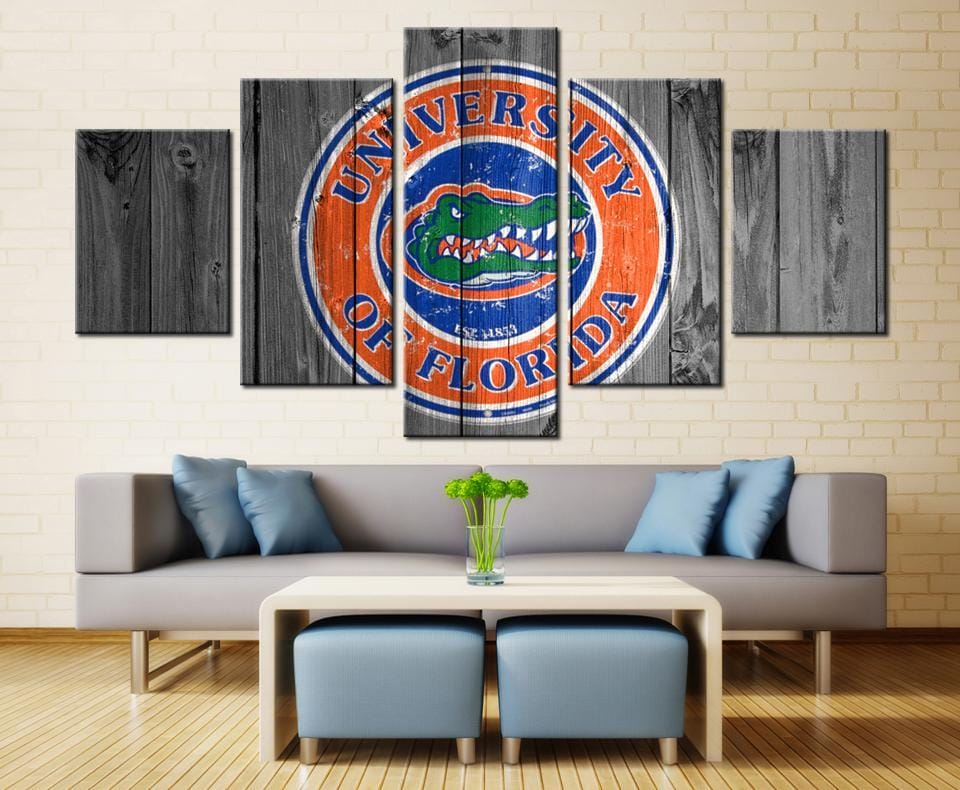 Florida Gators Football Sports – 5 Panel Canvas Prints Wall Art Home Decor Frame Set 1 Florida Gators Football Sports – 5 Panel Canvas Prints Wall Art Home Decor Frame Set