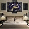 Framed 5Pcs Washington Huskies Barn Wood Painting Canvas Art Wall Art Home D cor