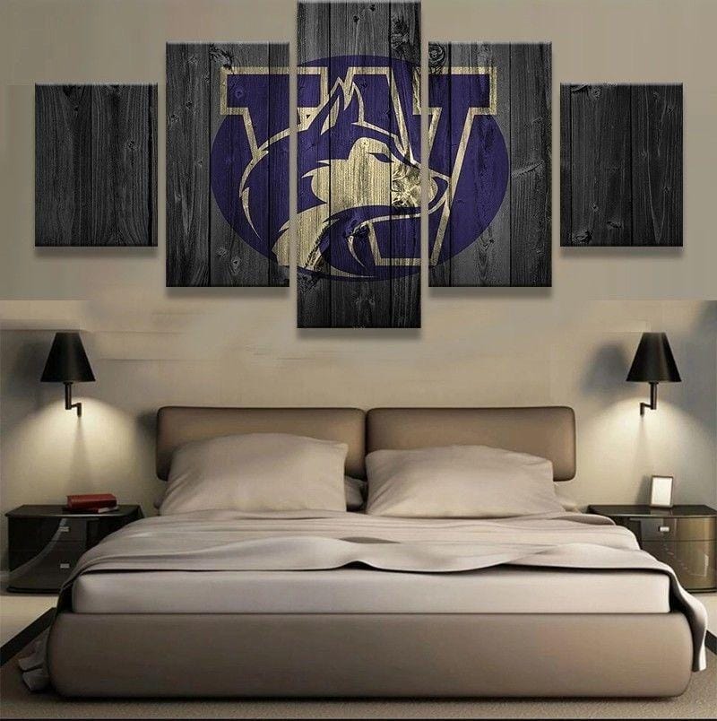 Washington Huskies Barn Wood – 5 Panel Canvas Prints Wall Art Home Decor Frame Set 1 Washington Huskies Barn Wood – 5 Panel Canvas Prints Wall Art Home Decor Frame Set