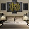 Notre Dame Fighting Irish Football – 5 Panel Canvas Prints Wall Art Home Decor Frame Set 8 Framed 5 Panel Notre Dame Fighting Irish Canvas Art Wall Art Picture Home Decor